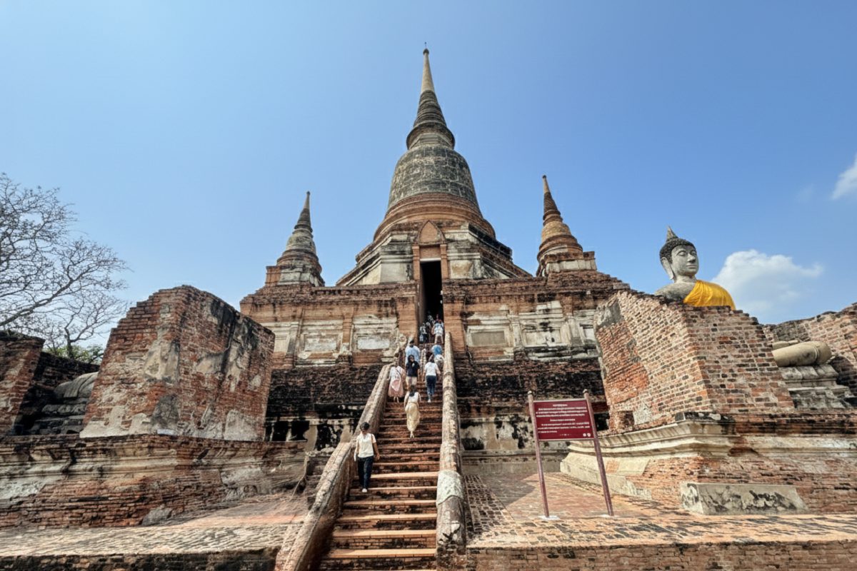 【泰國大城府旅遊】崖差蒙空寺 (大勝利吉祥寺) Wat Yai Chaimongkhon：泰國大城府著名廟宇，有巨大佛塔與臥佛，聯合國世界遺產 @貓大爺