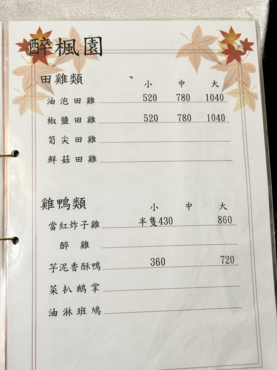 【台北小巨蛋站美食】醉楓園小館 2025：米其林必比登推介，楓林小館的後繼者，經濟實惠廣東菜老館子 7018