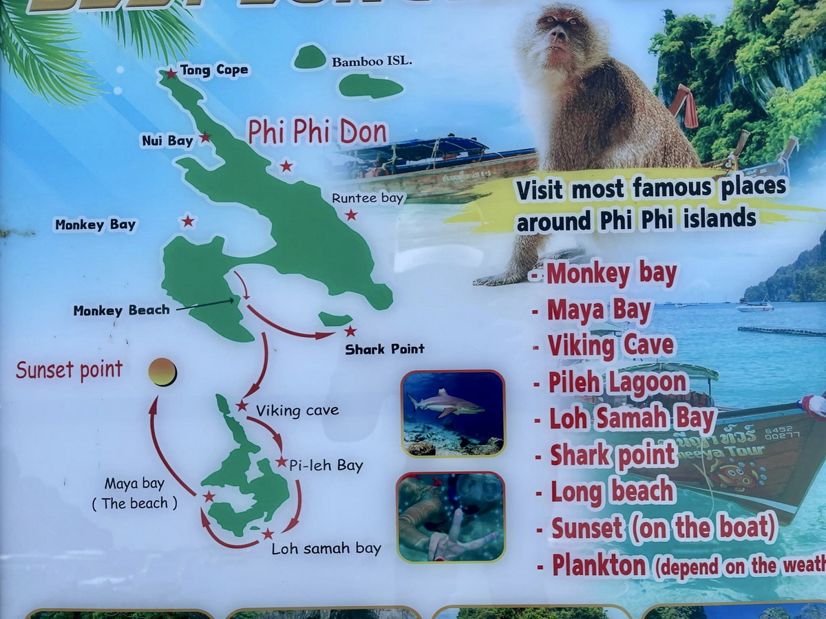 【泰國喀比府旅遊】披披群島一日遊 Phi Phi Islands：絕美海景、人間天堂！普吉島必遊，李奧納多電影《海灘》拍攝地點，瑪雅灣 Maya Bay 與猴子海攤 Monkey Beach 5792