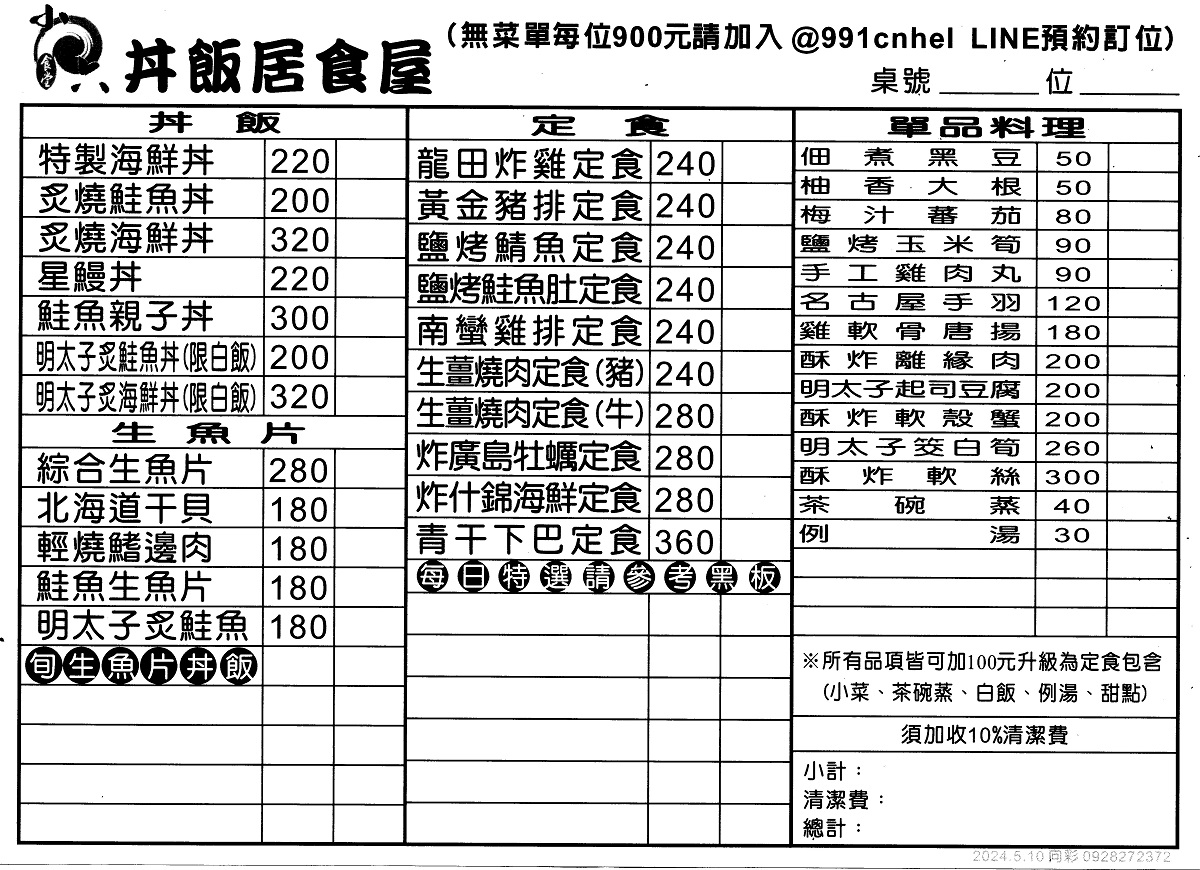 【台北行天宮站美食】小六食堂：超高CP值烤鮮魚+生魚片雙拼定食及海鮮丼，離緣肉炸豬排吃過回不去，晚餐無菜單日本料理太划算！6605