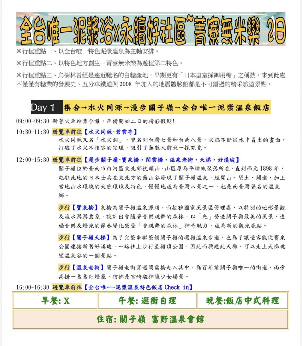 【臺南旅遊】臺南永續旅遊 2025：虎頭碑風景區成為全臺第一件取得國際黃金標準「碳註銷」證明的遊程，還有十鼓文創園區、關子嶺溫泉，三條精選低碳路線讓你暢遊環保的臺南！臺南永續觀光大躍進，與全球永續旅遊市場及企業ESG接軌 7156