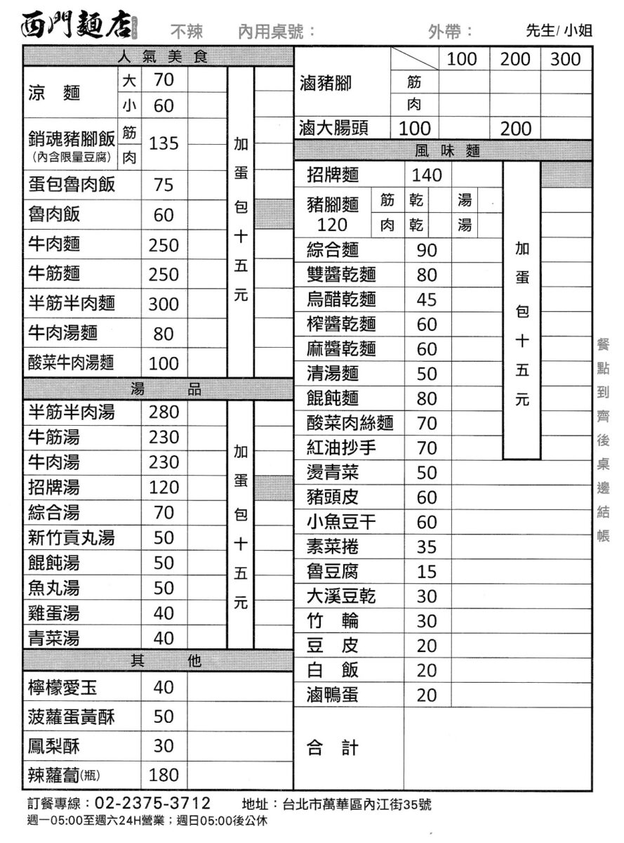 【台北西門站美食】西門麵店 2025：雖然是麵店但招牌是銷魂豬腳飯和半熟蛋包滷肉飯，24小時營業的60年老店，觀光客絡驛不絕，Google評論超過一萬則 6850