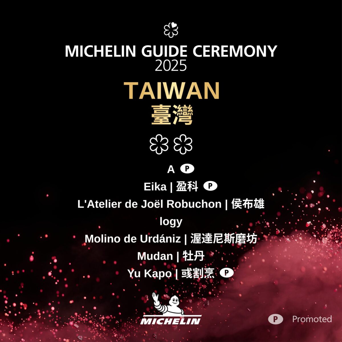 【懶人包】台灣米其林指南特輯 Michelin Guide 2025（台北、新北、新竹、台中、台南、高雄）完整得獎名單及評論 7050