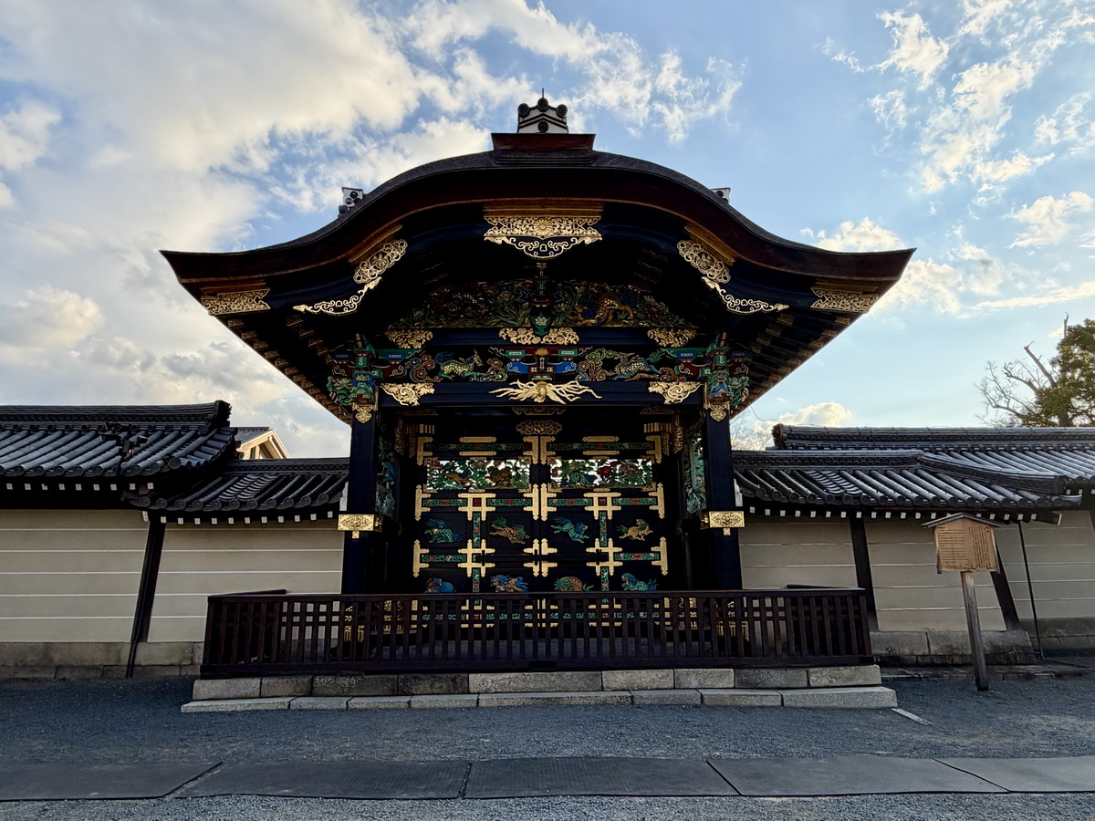 【日本京都旅遊】西本願寺：漂亮的大銀杏樹以及京都三大唐門之一、京都三大閣樓之一，世界遺產、日本國寶 7167