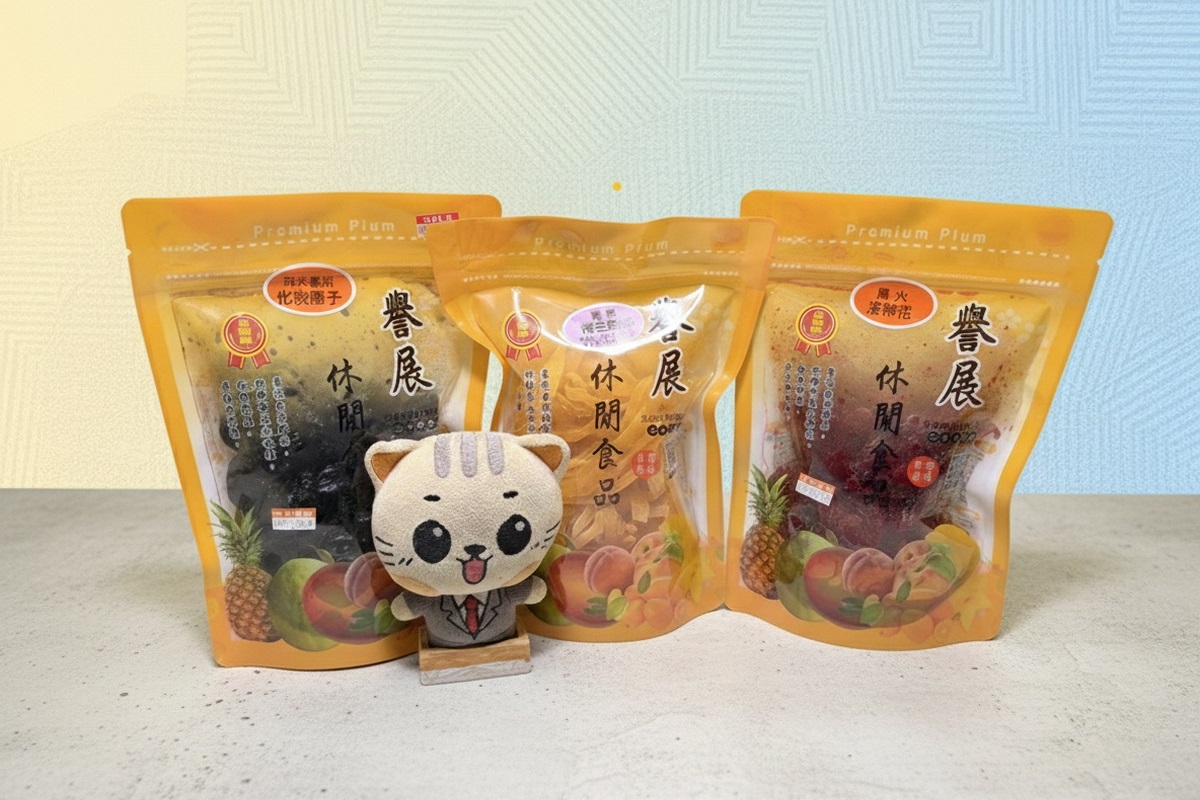 【台北松江南京站美食】台北譽展蜜餞行 2026：「輝達」黃仁勳最愛買的蜜餞行，產品多到選擇障礙，高山脆梅、茶梅、芒果干、鳳梨干、情人果等包起來，大推「梅有草莓」7252