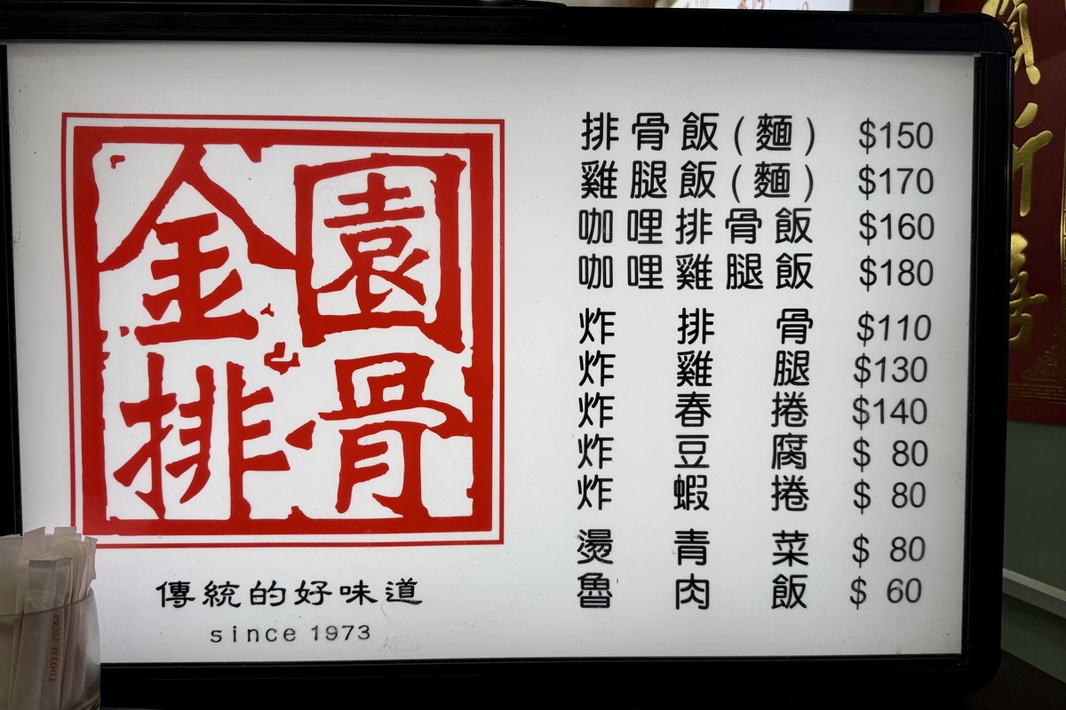【台北西門町美食】金園排骨萬年店 2026：傳承1973年老牌排骨飯的經典風味，萬年大樓地下室的懷舊老店 7256