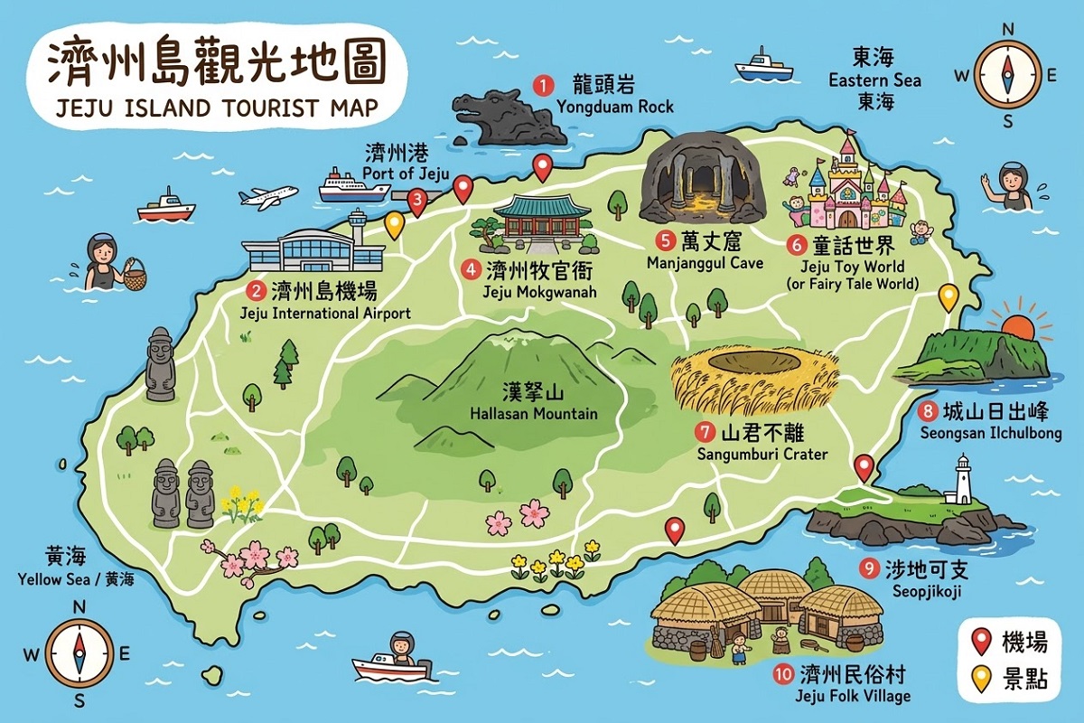 【韓國濟州島旅遊】涉地可支 2026:壯闊海景與房頭浦白色燈塔,多部影視作品的場景 7519 【韓國濟州島旅遊】涉地可支 2026:壯闊海景與房頭浦白色燈塔,多部影視作品的場景 7519